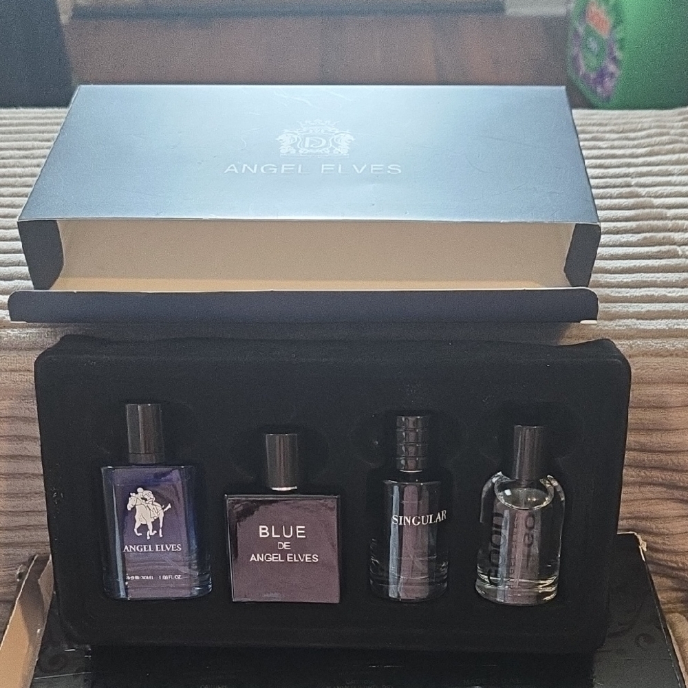 Men's Fragrance Set - Blue and Black
